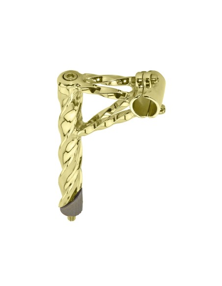 Double Twisted Lowrider Stem 22.2mm Gold.